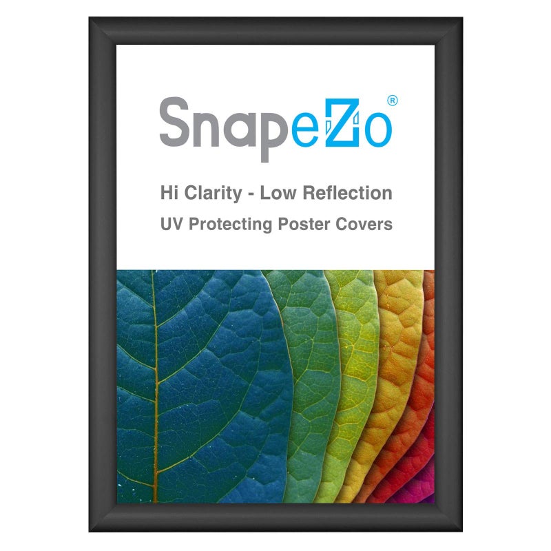 SnapeZo 11.7 x 16.5 (A3 Euro Size) Black Poster Frame, Front-Loading, Wall Mount, Aluminum 1" Profile, Sleek Series - Image 1